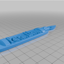 İsim Anahtarlık 3D Baskı