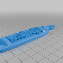 İsim Anahtarlık 3D Baskı