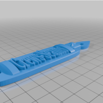 İsim Anahtarlık 3D Baskı