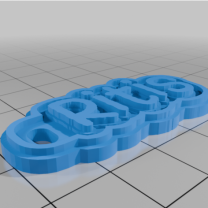 Kişiselleştirilmiş Çok Satırlı Etiket veya Anahtarlık 3D Baskı