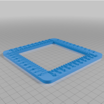 10 cm Kroşe Örgü Gerginlik Karesi 3D Baskı