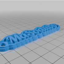 Özel Çok Satırlı Etiket veya Anahtarlık 3D Baskı