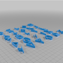 Mewman Alphabet Star Vs The Forces Of Evil 3D Baskı