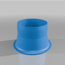 EBM Papst G3G140 Yan Kanal 125 mm Adaptör 3D Baskı