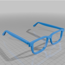 Çıkarılabilir Mikrofiber Uçlu Gözlük Çerçevesi 3D Baskı