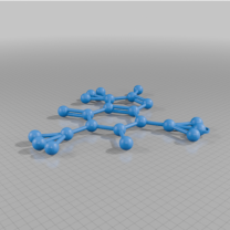 Kafein Molekülü 3D Baskı
