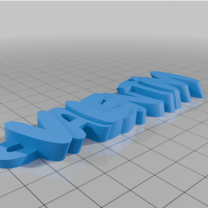 VALENTiM İsimli Anahtarlık 3D Baskı
