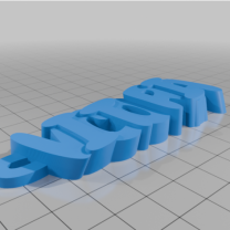 VICTORIA İsimli Anahtarlık 3D Baskı