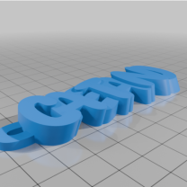 CAETANO İsimli Anahtarlık 3D Baskı
