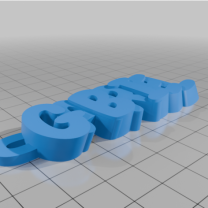 GABRIEL İsimli Anahtarlık 3D Baskı