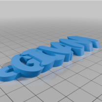 GIOVANA İsimli Anahtarlık 3D Baskı