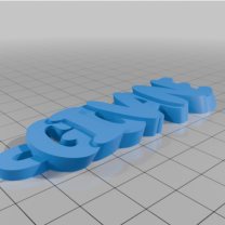 GIOVANE İsimli Anahtarlık 3D Baskı