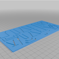 Normographe Kimya Cam Eşyaları Sembolleri 3D Baskı