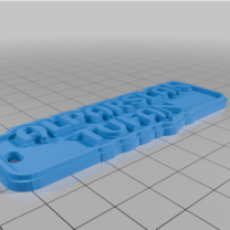 Kişiselleştirilmiş Dovahkiin Çok Satırlı İsimlik veya Anahtarlık 3D Baskı