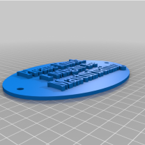 3D Baskı Kapı Uyarı Yazısı Tabelası