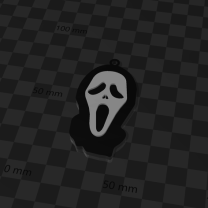SCREAM Anahtarlık 3D Baskı