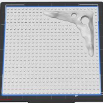 Crater Plate 25 x 25 3D Baskı