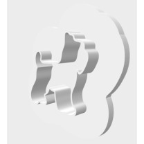 Schnauzer Kurabiye Kesici 3D Baskı