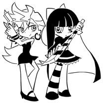 Panty And Stocking Şablon 3D Baskı