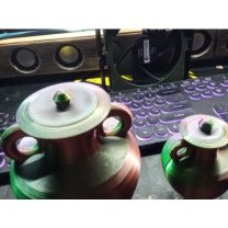 3D Baskı Dekoratif Yunan Vazosu Kapağı