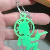 Uzay Adam Balta Adam Kolye Ucu 3D Baskı