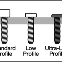 Ultra İnce Alçak Profil M3x0.5 4 mm Soket Başlı Vida