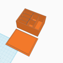 Yerçekimli Kapaklı Saklama Kutusu 3D Baskı