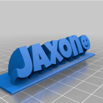 My Customized Sweeping 2 Satır İsimlik Yazısı 3D Baskı