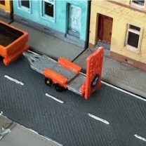 Trafik Güvenlik Römorku Z Ölçek 3D Baskı