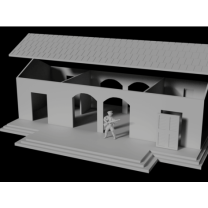 28mm Ölçek Tren İstasyonu 3D Baskı