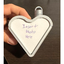 Anı Kalp Süsü 3D Baskı