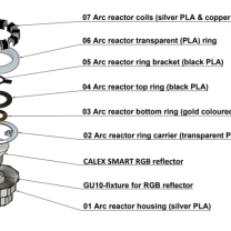 Arc Reactor Palladium With Stand RGB SMART LED Lighting 6599217