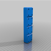 Aromalı Tutucu Porta Aromi Gridfinity 4×1 Modül