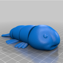 Articulated Blobfish Print In Place – Eklemli Blobfish 3D Baskı