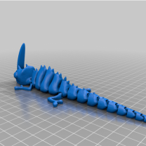 Articulated Horn Lizard – Eklemli Boynuzlu Kertenkele 3D Baskı