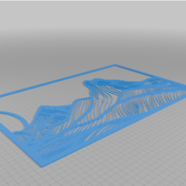 Ay ile Dağlar 3D Baskı