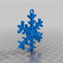 Ağaç Süsü Kar Tanesi 3D Baskı