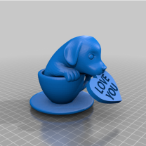 Aşkım Çay Fincanı Köpek