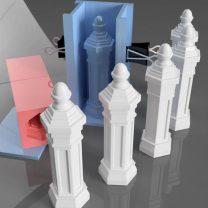 Cement Güvenlik Yol Barikatı Kalıbı