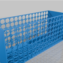 Dekoratif Filigree Geometrik Kutu Daireler ve Kareler 3D Baskı