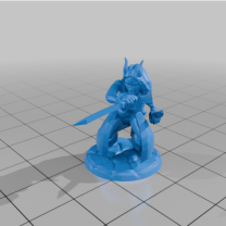 Çömelmiş Kılıç Savaşçısı