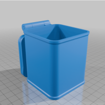 3D Baskı Yerinde Menteşeli Kutu