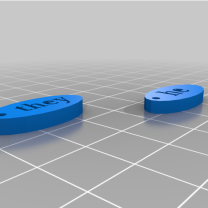 3D Baskı Zamir Etiketleri Pinleri