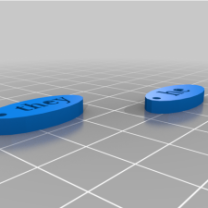 3D Baskı Zamir Etiketleri Pinleri