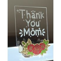 Gece Lambası Akrilik Ekleme Tutucu SVG 3D Baskı