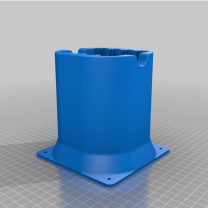 3D Baskı İçin 2.5 NVMe Tutucu Funnel 120mm Fanlara Montaj İçin