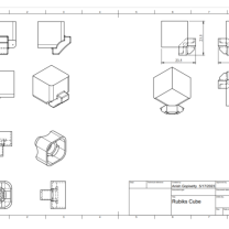 3D Baskılı Rubik Küpü