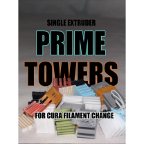 Çok Amaçlı Özelleştirilebilir Prime Kulesi Tek Ekstruder İçin 3D Baskı