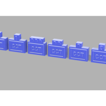 Askeri Semboller ve Grafikler CCT İkonları 3D Baskı