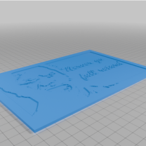 Asla Tamamen Geri Zeka Olma Alıntısı 3D Baskı